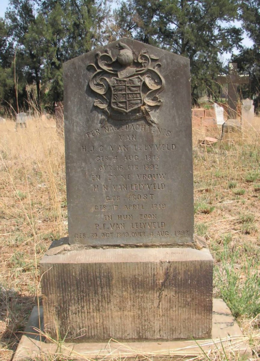 LELYVELD H.J.C., van 1815-1892 &amp; M.N. FROST 1819- :: VAN LELYVELD P.F. 1849-1898