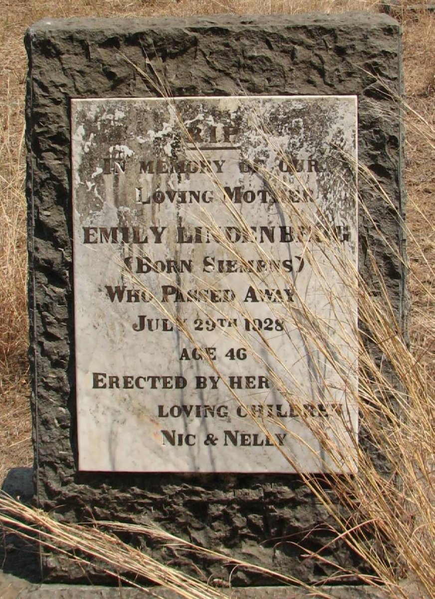 LINDENBERG Emily nee SIEMENS -1928