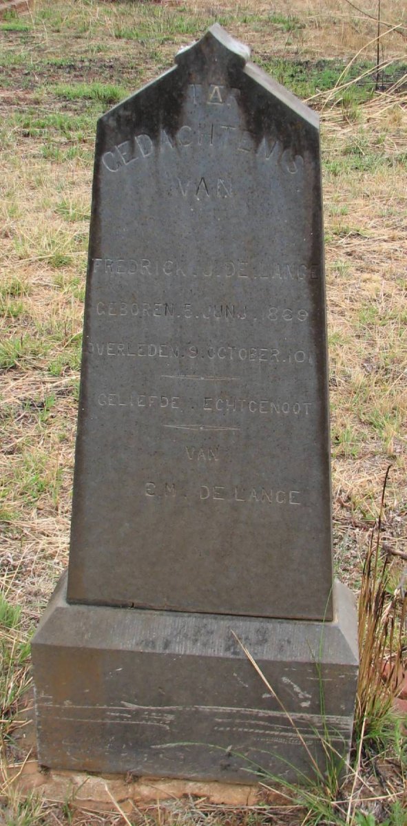 LANGE Fredrick J., de 1869-1901