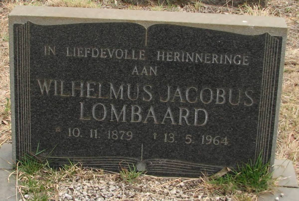 LOMBAARD Wilhelmus Jacobus 1879-1964