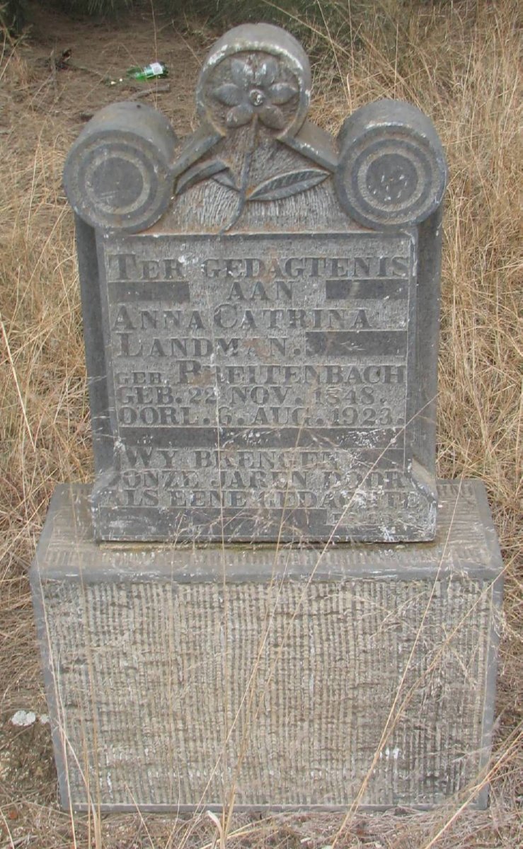 LANDMAN Anna Catrina nee BREITENBACH 1848-1923