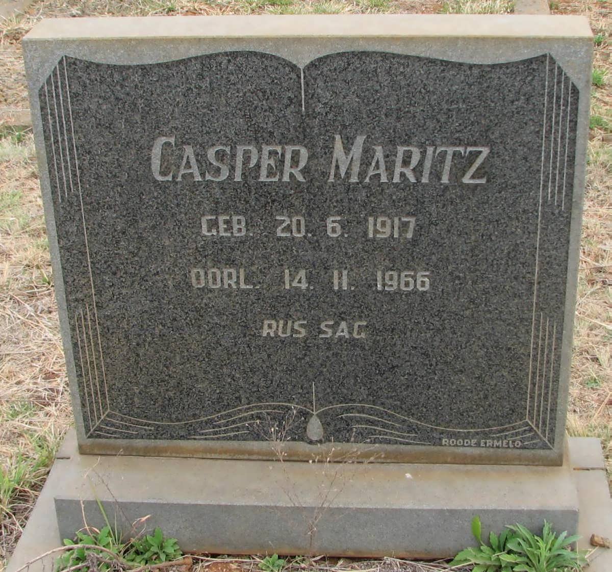 MARITZ Casper 1917-1966