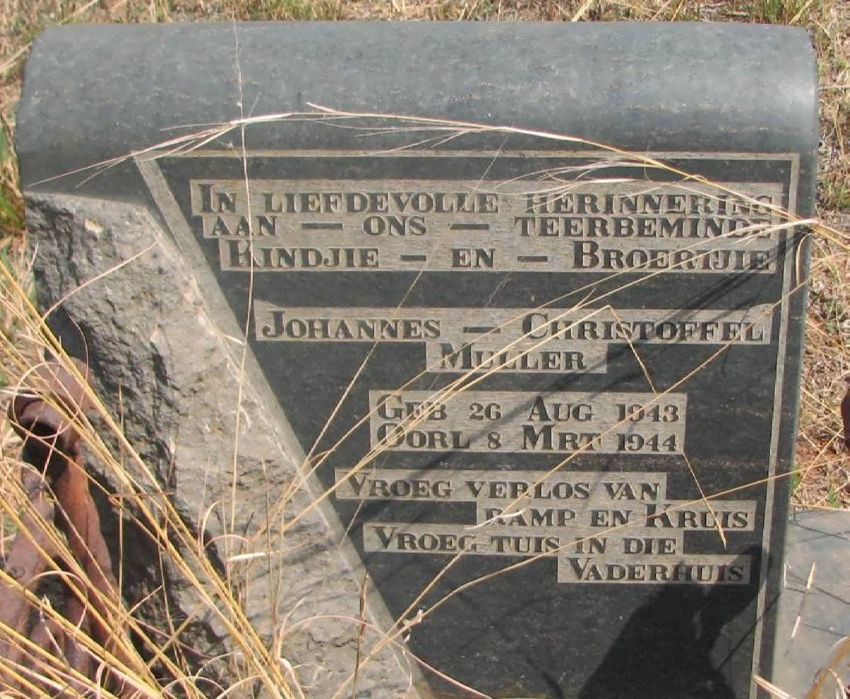 MULLER Johannes Christoffel 1943-1944