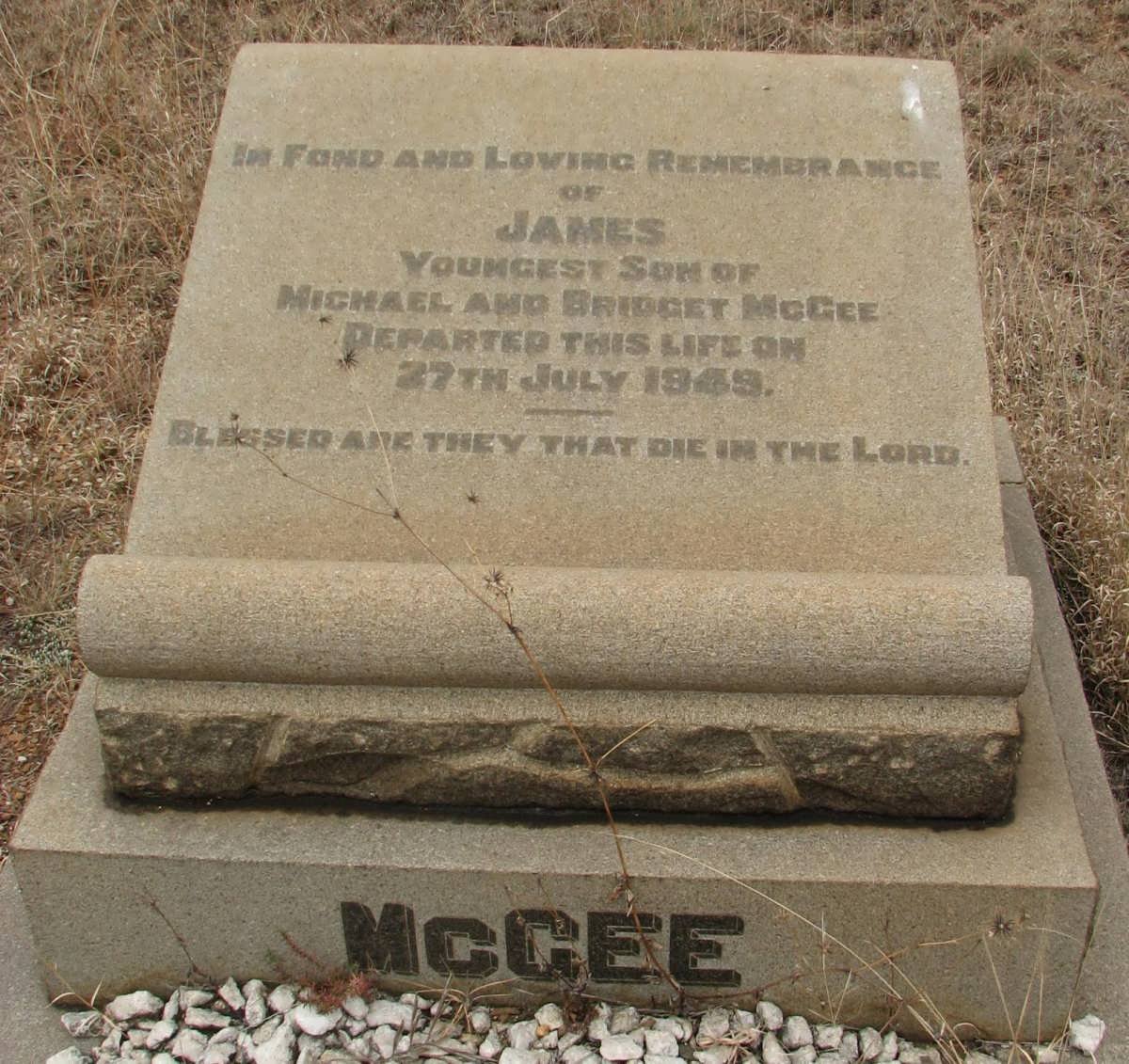 McGEE James -1949