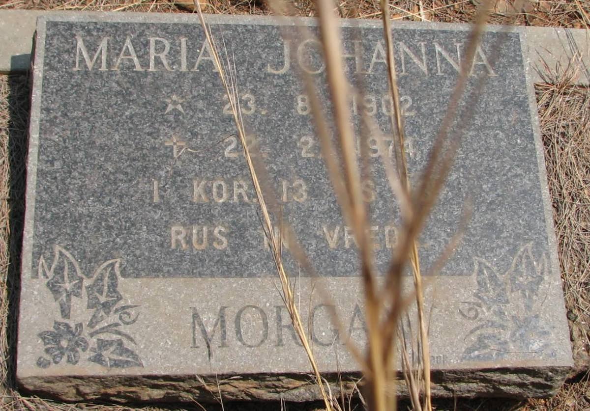 MORGAN Maria Johanna 1902-1974