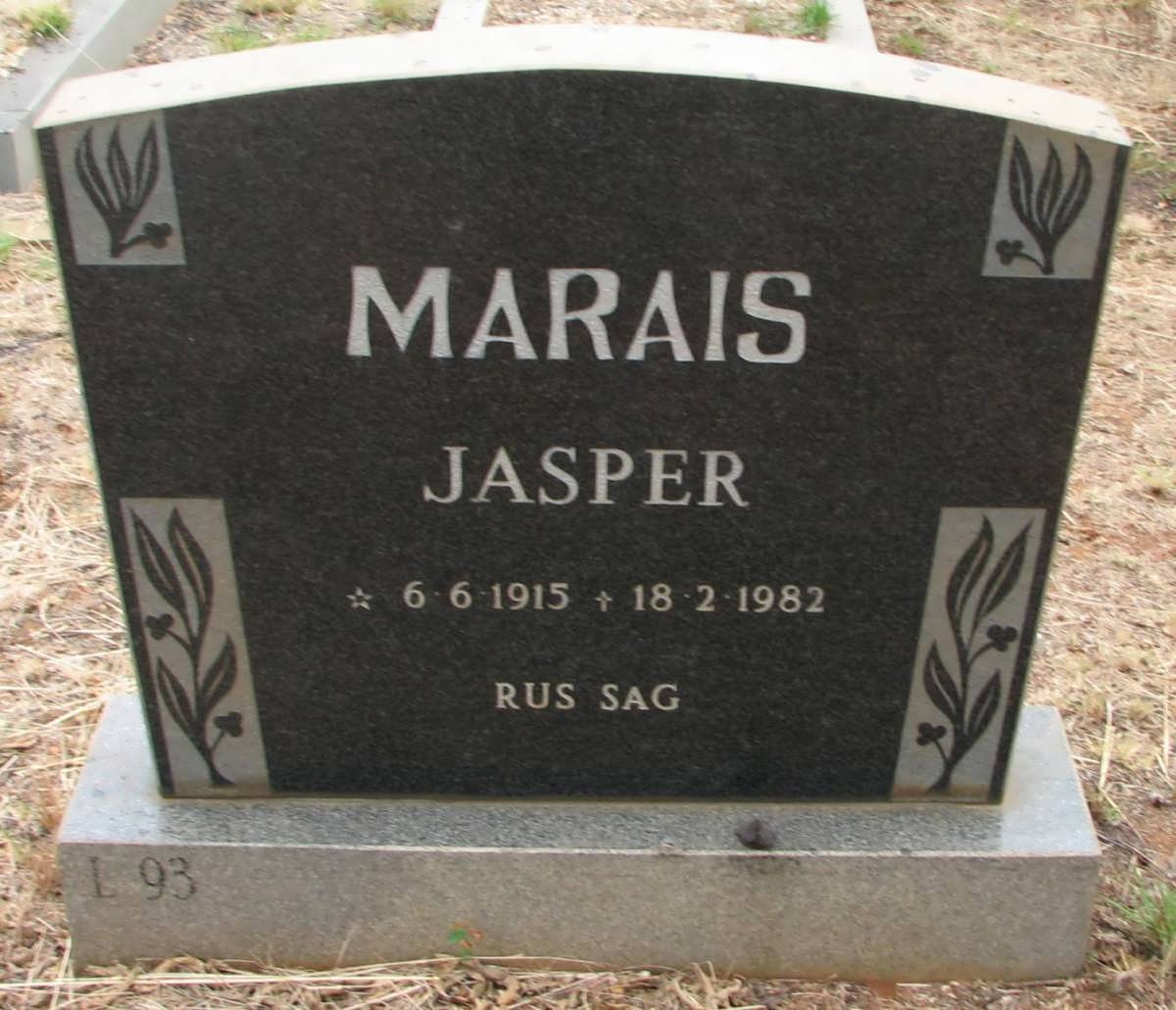 MARAIS Jasper 1915-1982