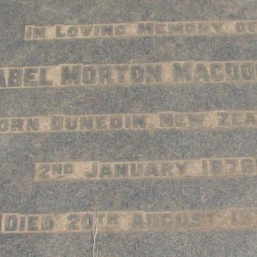 MACDOKALL Mabel Morton 1876-1930