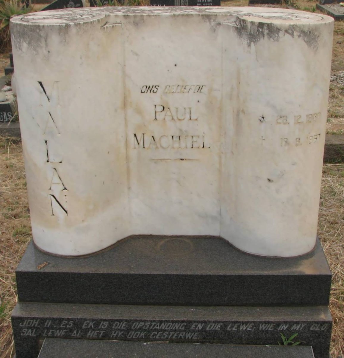 MALAN Paul Machiel 1930-1967