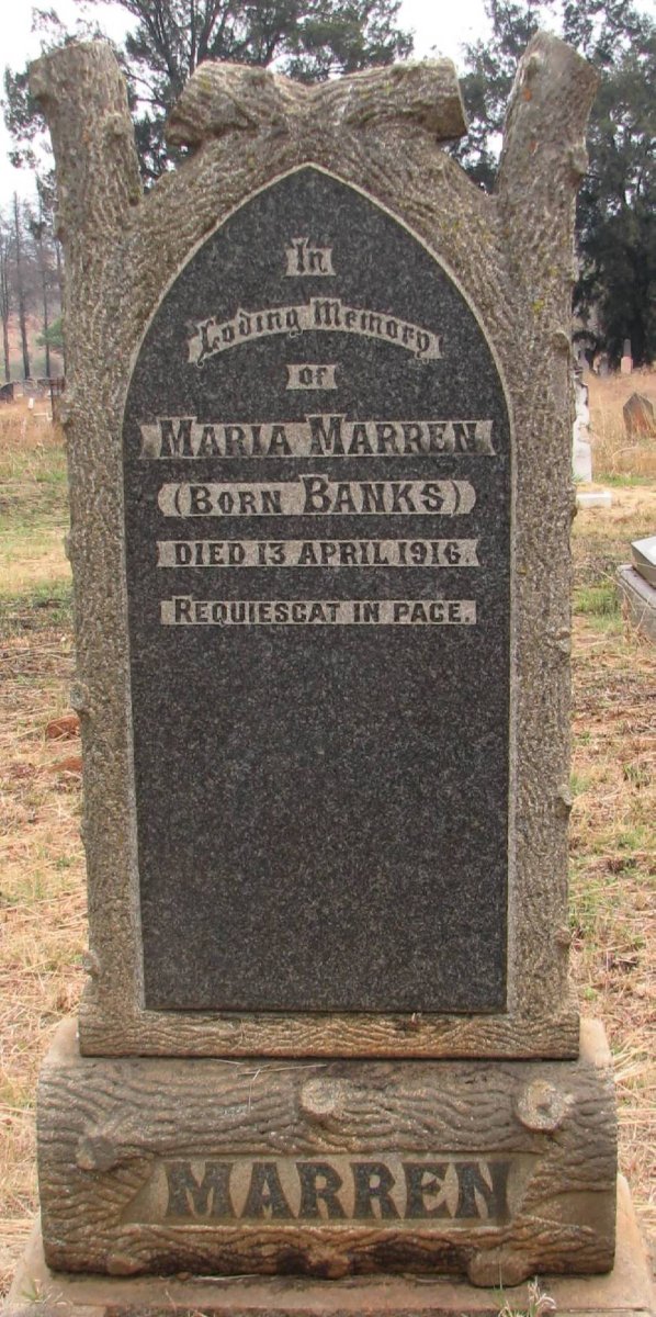 MARREN Maria nee BANKS -1916