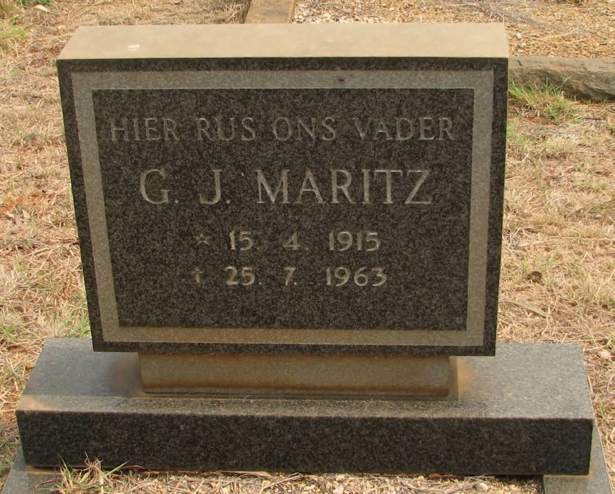 MARITZ G.J. 1915-1963