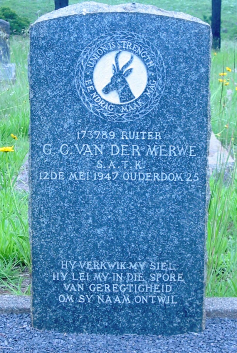 MERWE G.G., van der -1947