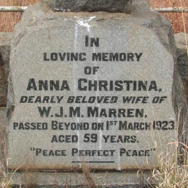 MARREN Anna Christina -1923
