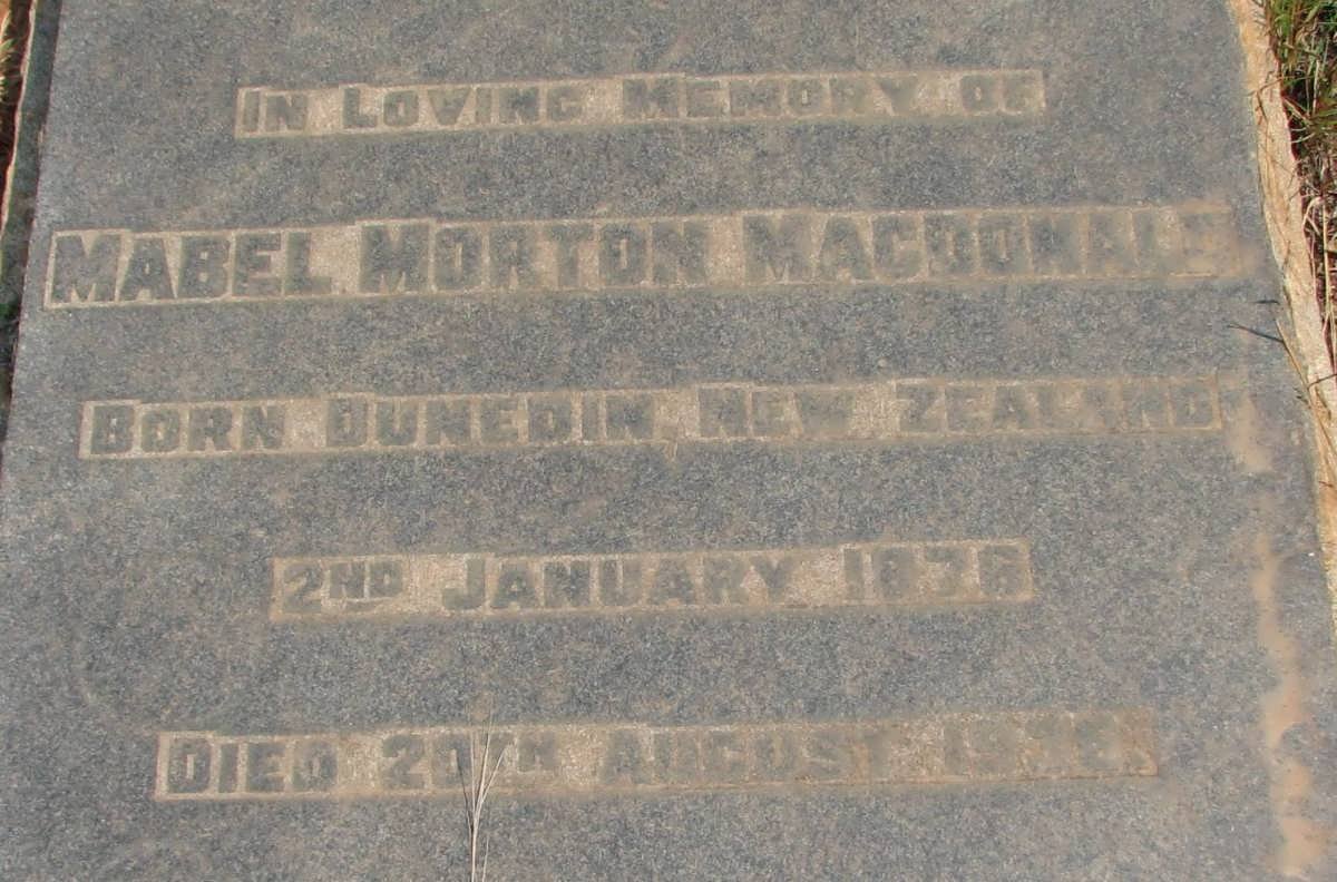 MACDOKALL Mabel Morton 1876-1930