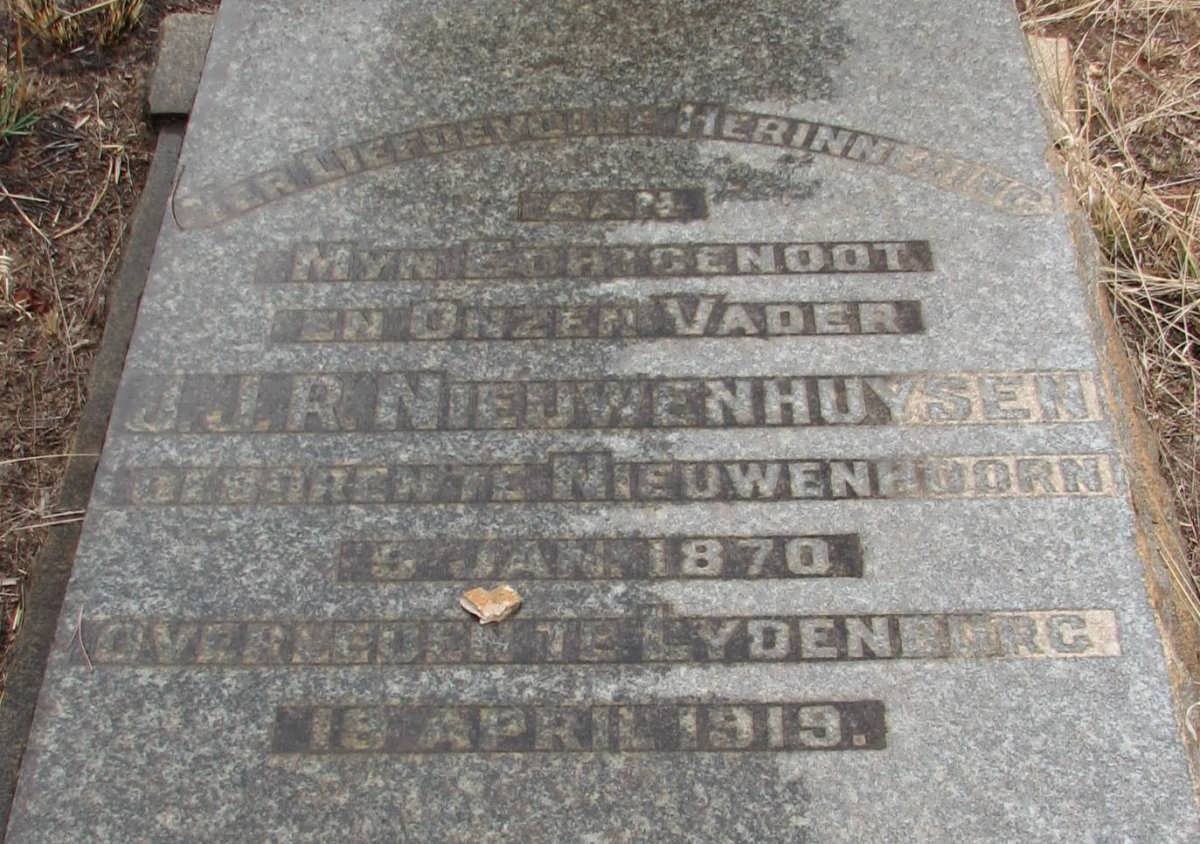 NIEUWENHUYSEN J.J.R. 1870-1919