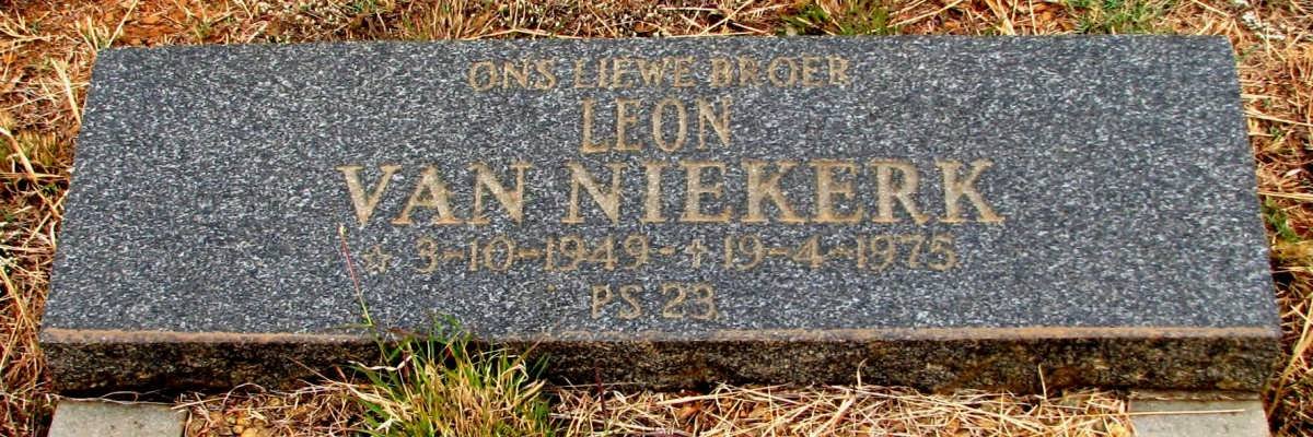 NIEKERK Leon, van 1949-1975