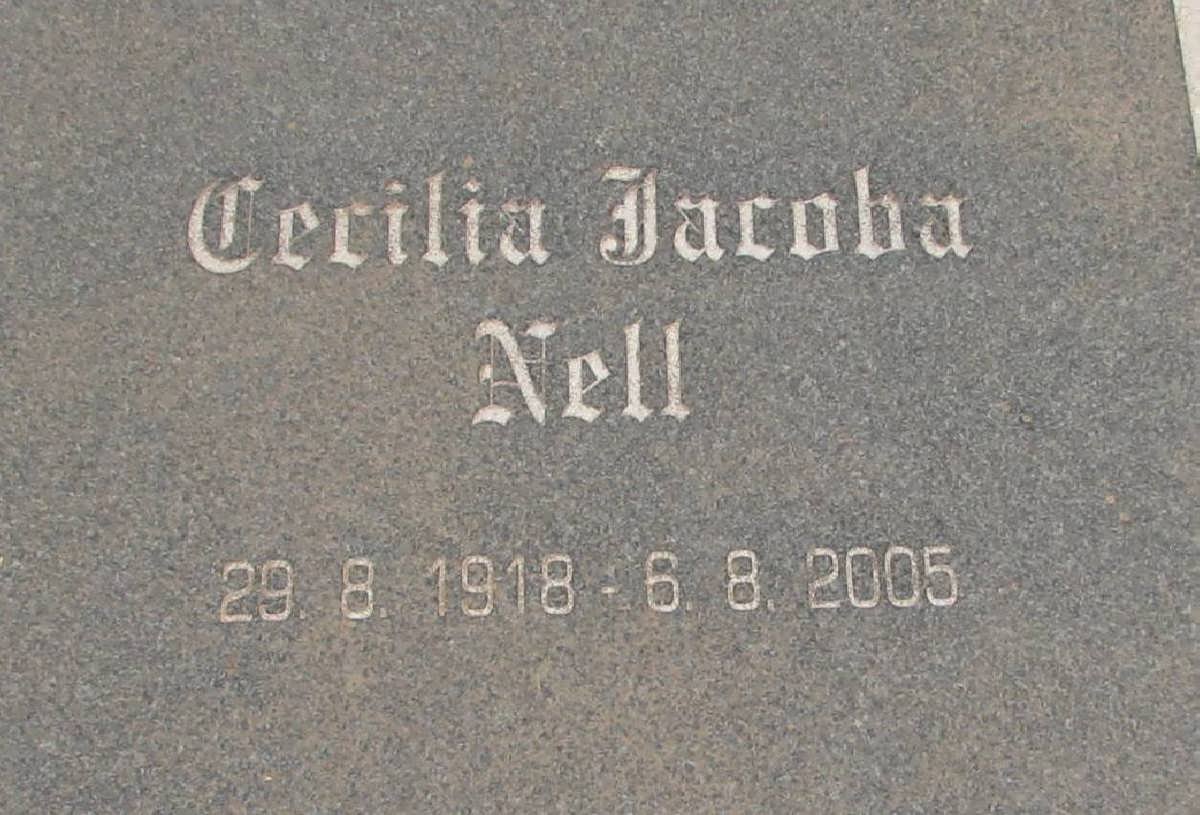 NELL Cecilia Jacoba 1918-2005