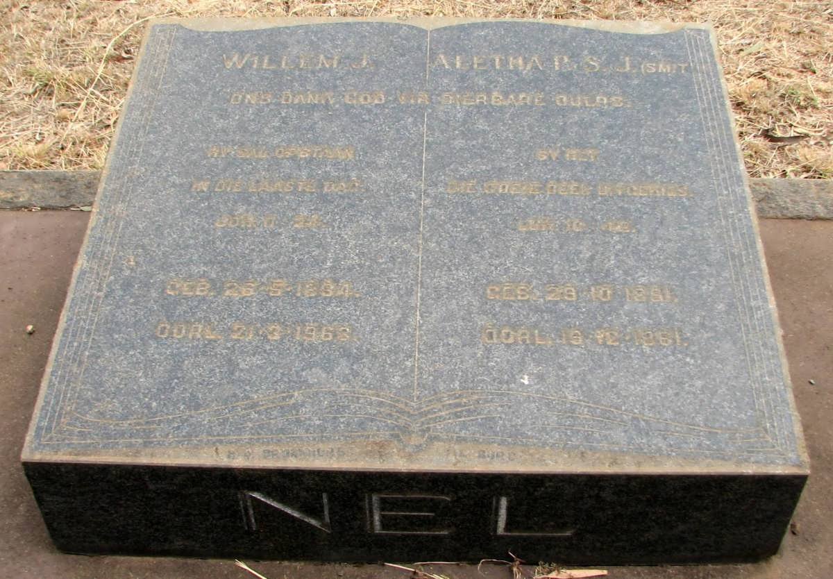NEL Willem J. 1884-1963 &amp; Aletha P.S. SMIT 1881-1961