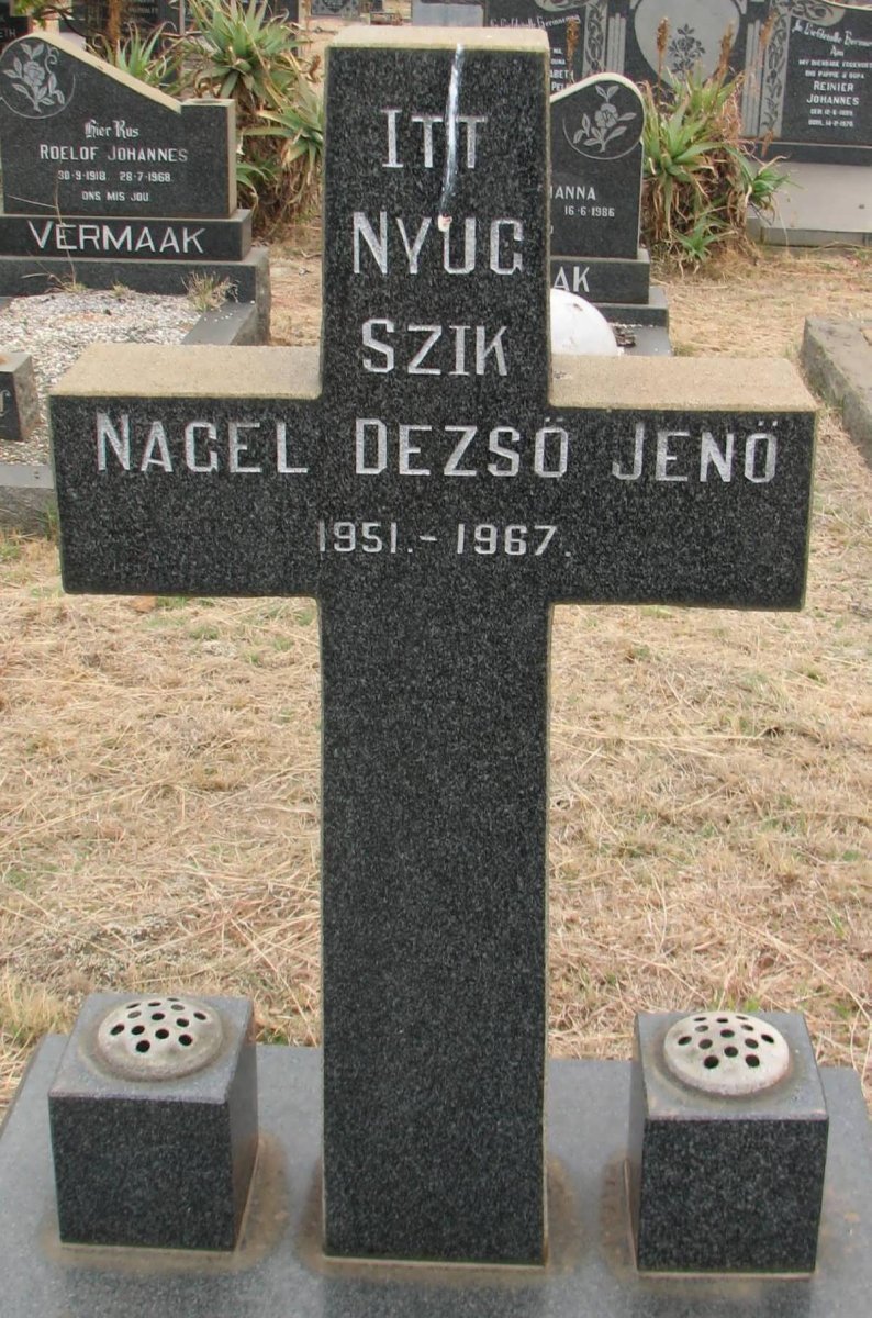 NAGEL Dezso Jeno 1951-1967
