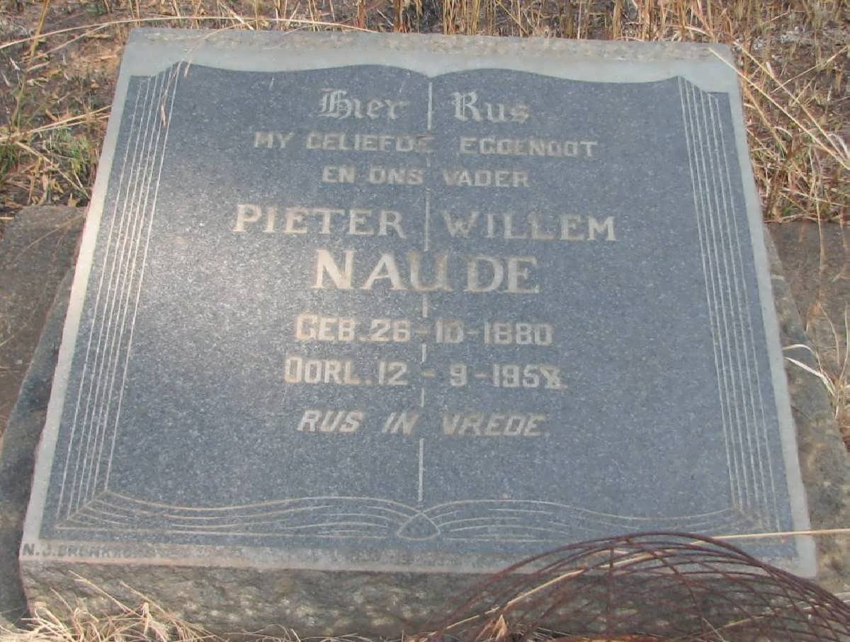 NAUDE Pieter Willem 1880-1957