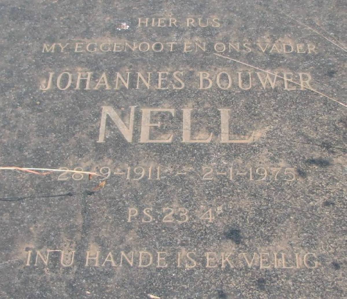 NELL Johannes Bouwer 1911-1975