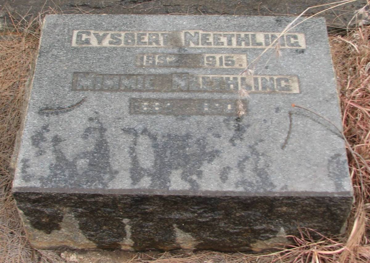 NEETHLING Gysbert 1892-1915 :: NEETHLING Minnie 1888-190?