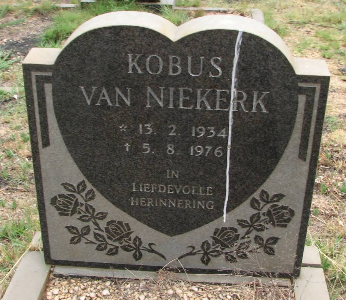NIEKERK Kobus, van 1934-1976