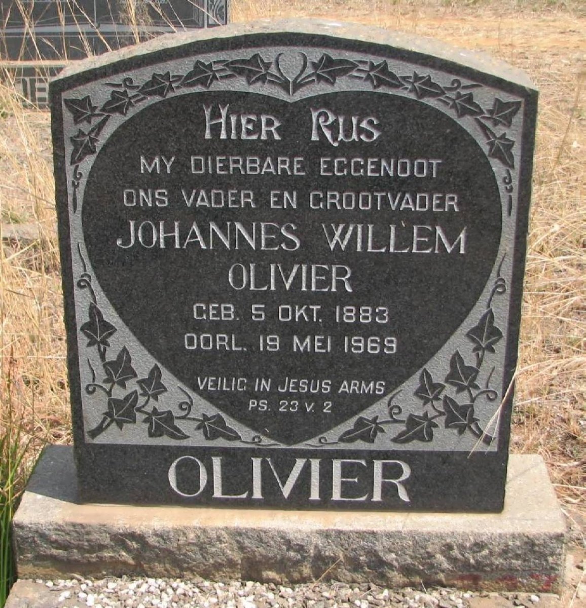 OLIVIER Johannes Willem 1883-1969