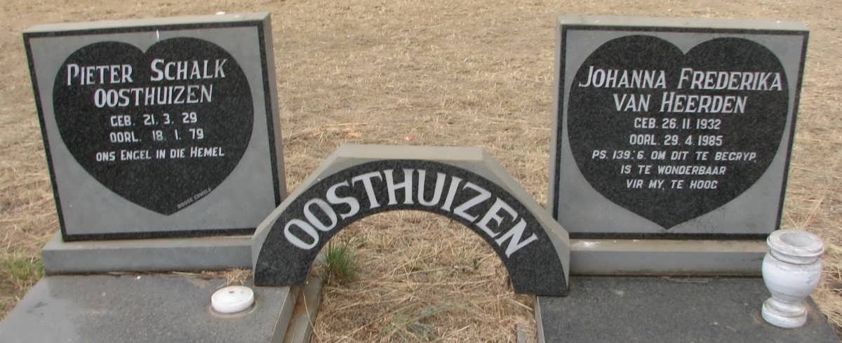 OOSTHUIZEN Pieter Schalk 1929-1979 &amp; Johanna Frederika VAN HEERDEN 1932-1985