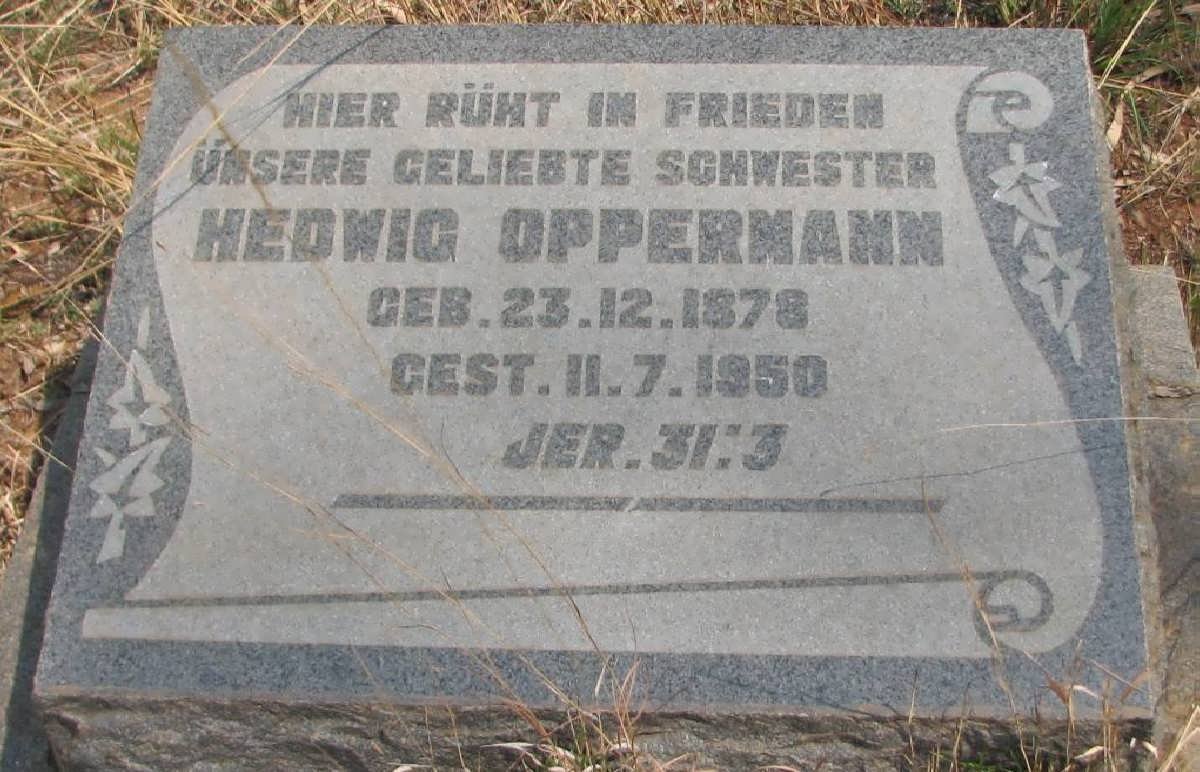 OPPERMANN Hedwig 1878-1950