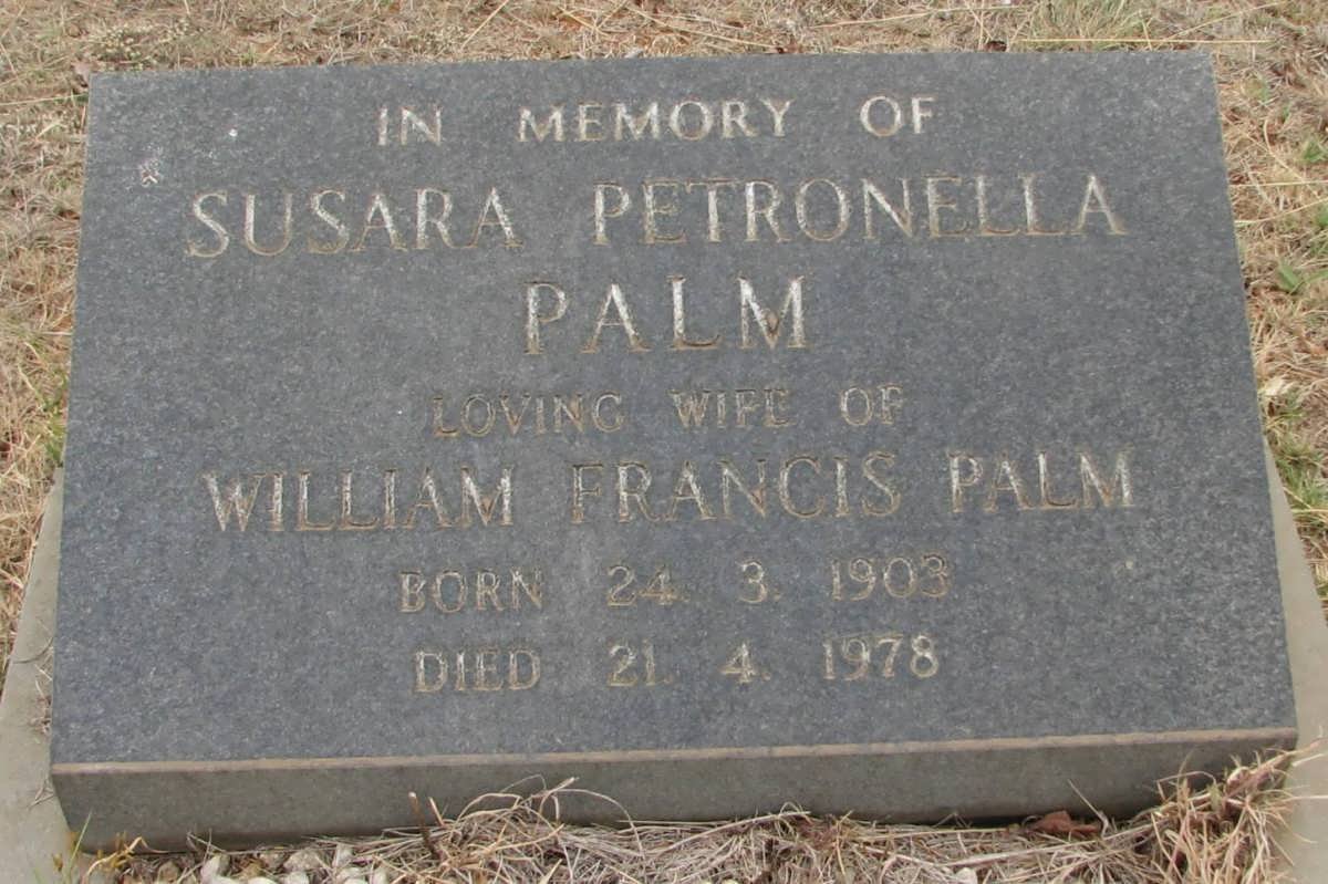 PALM Susara Petronella 1903-1978