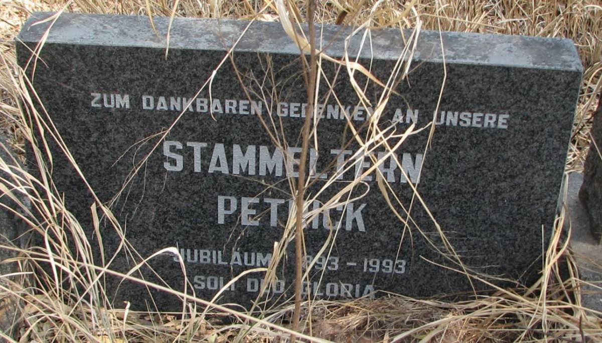 PETRICK family