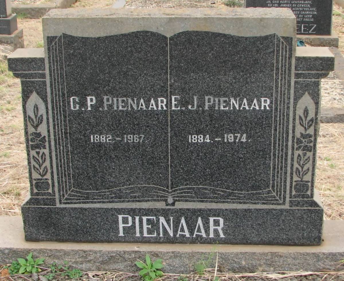 PIENAAR C.P. 1882-1967 &amp; E.J. 1884-1974