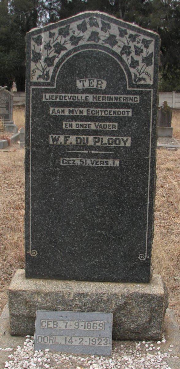 PLOOY W.F., du 1869-1923