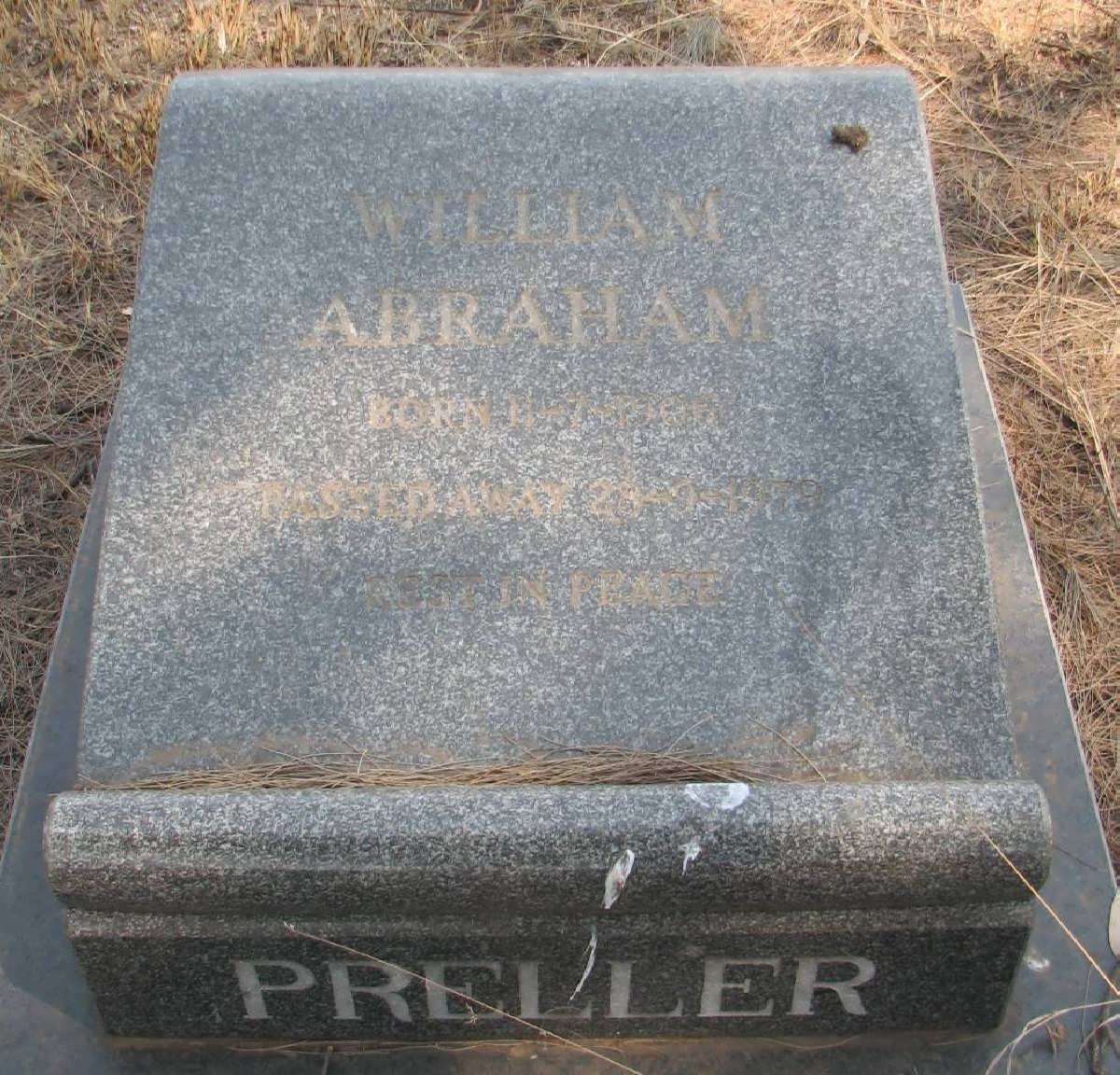 PRELLER William Abraham 1906-1979