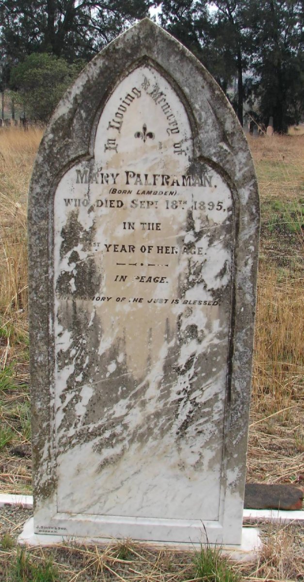 PALFRAMAN Mary nee LAMBDEN -1898