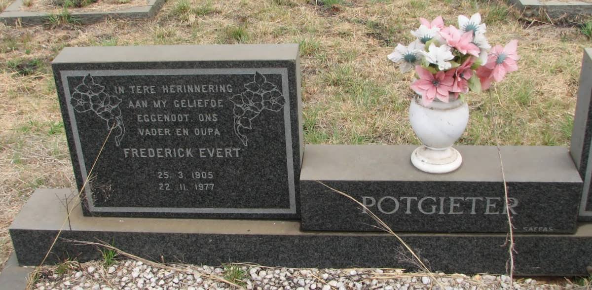 POTGIETER Frederick Evert 1905-1977