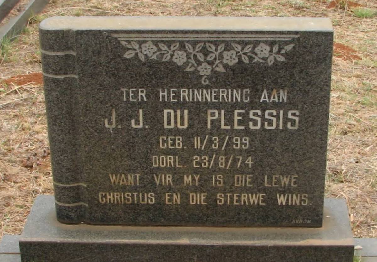 PLESSIS J.J., du 1899-1974