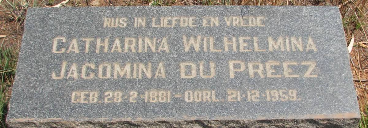 PREEZ Catharina Wilhelmina Jacomina 1881-1959