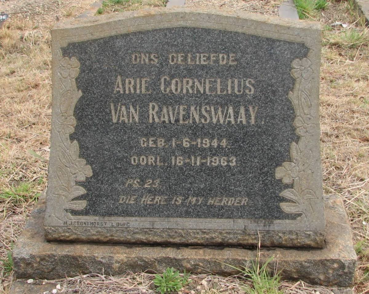 RAVENSWAAY Arie Cornelius, van 1944-1963