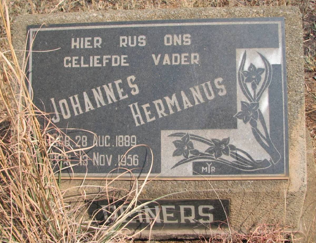 REINERS Johannes Hermanus 1889-1956