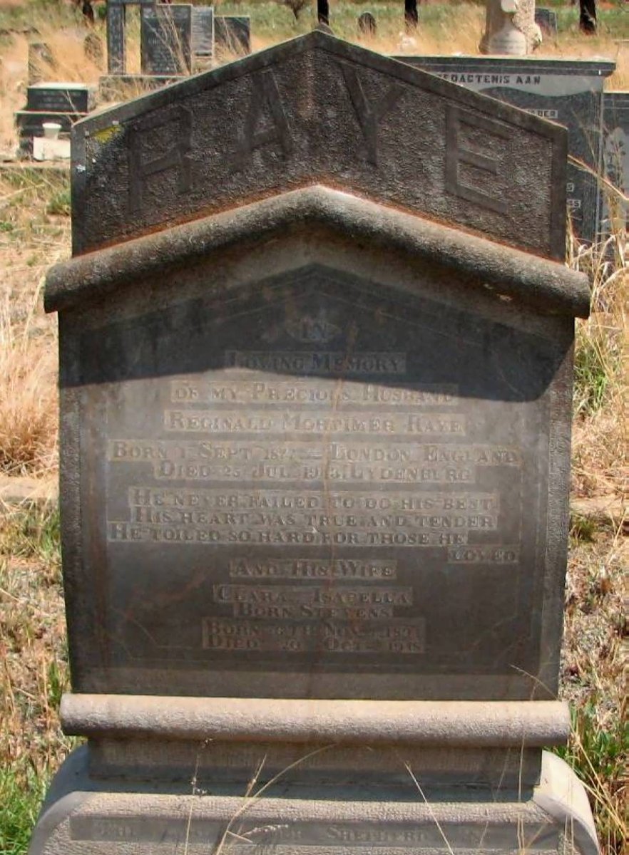 RAYE Reginald Mortimer 1877-1945 &amp; Clara Isabella STEVENS 1881-1945