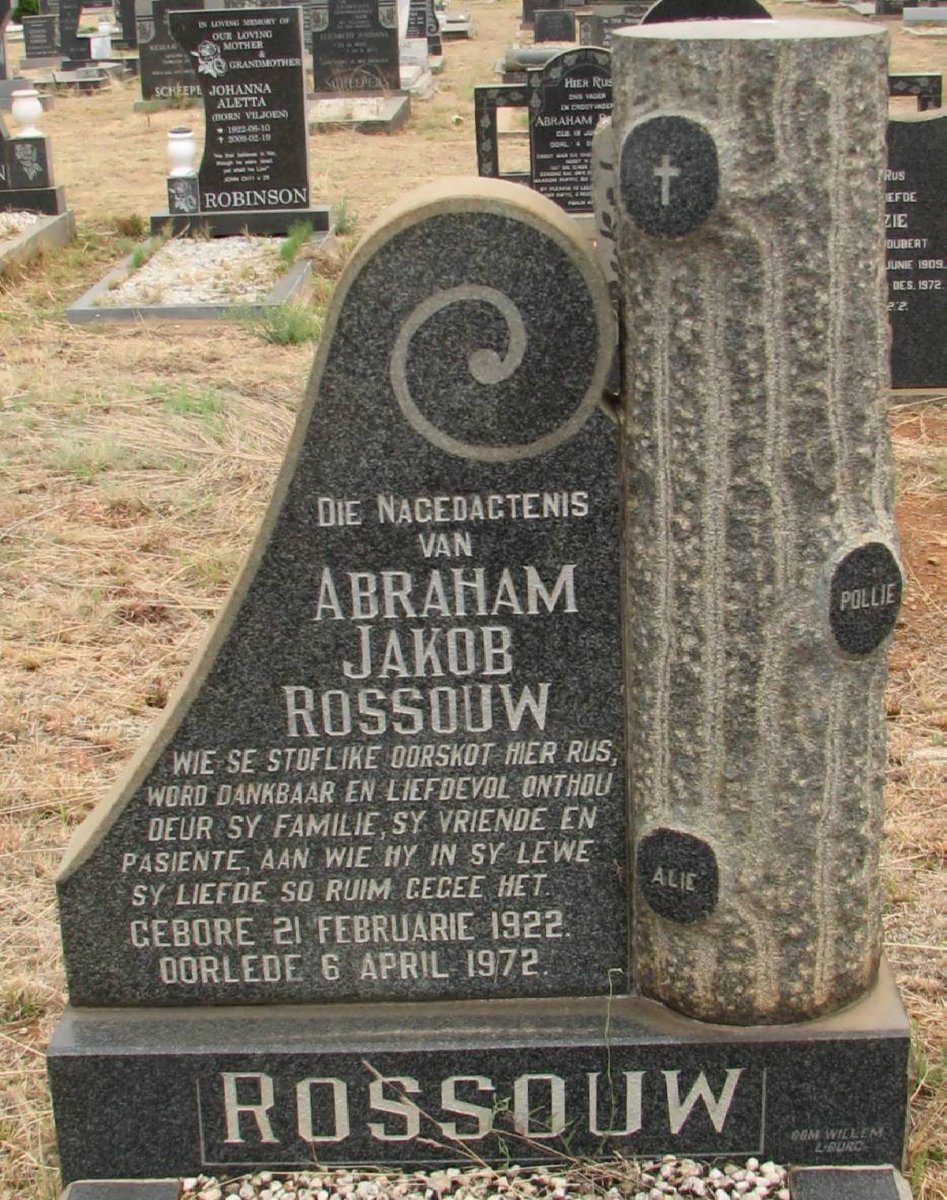 ROSSOUW Abraham Jakob 1922-1972