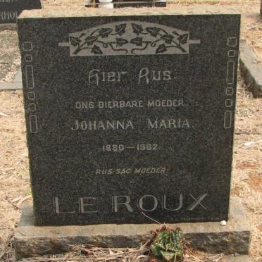 ROUX Johanna Maria, le 1880-1962