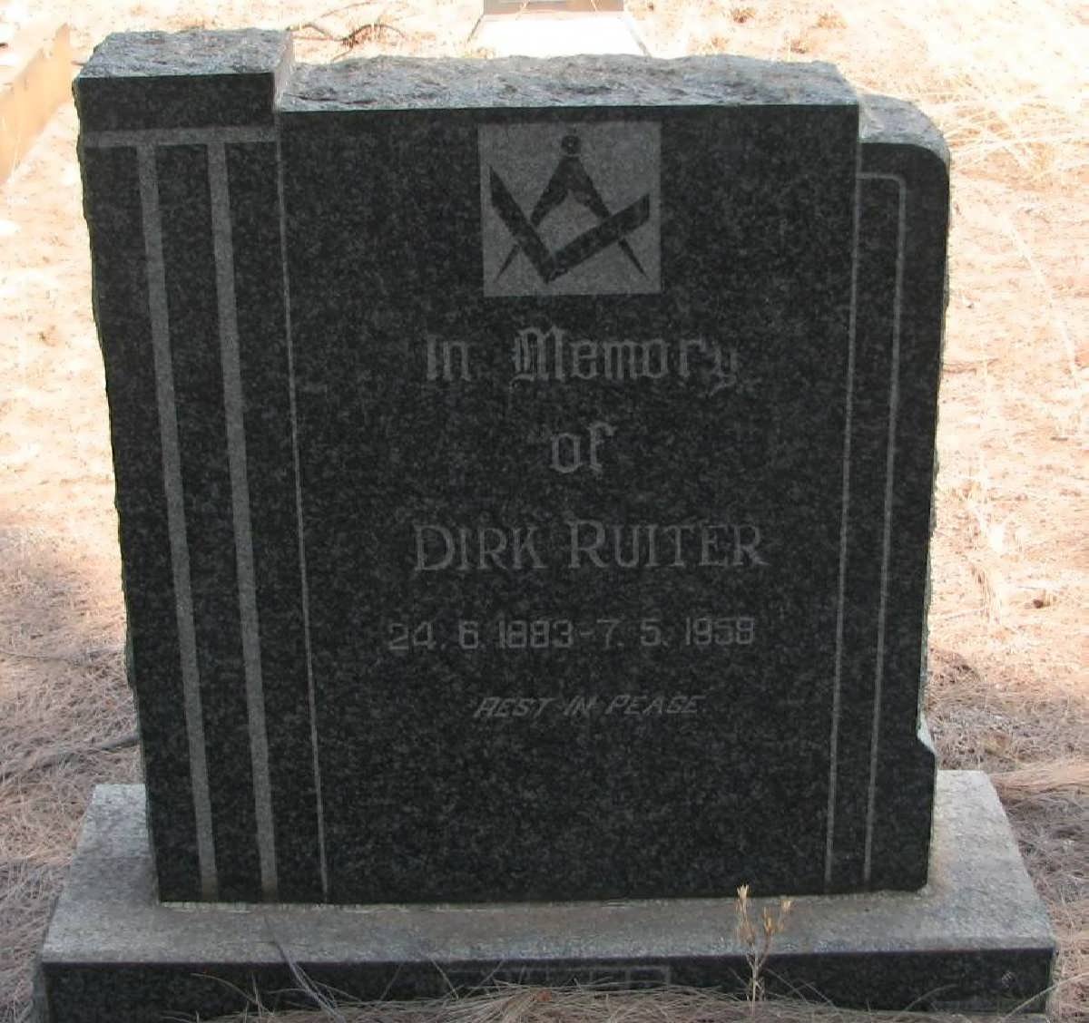 RUITER Dirk 1883-1958