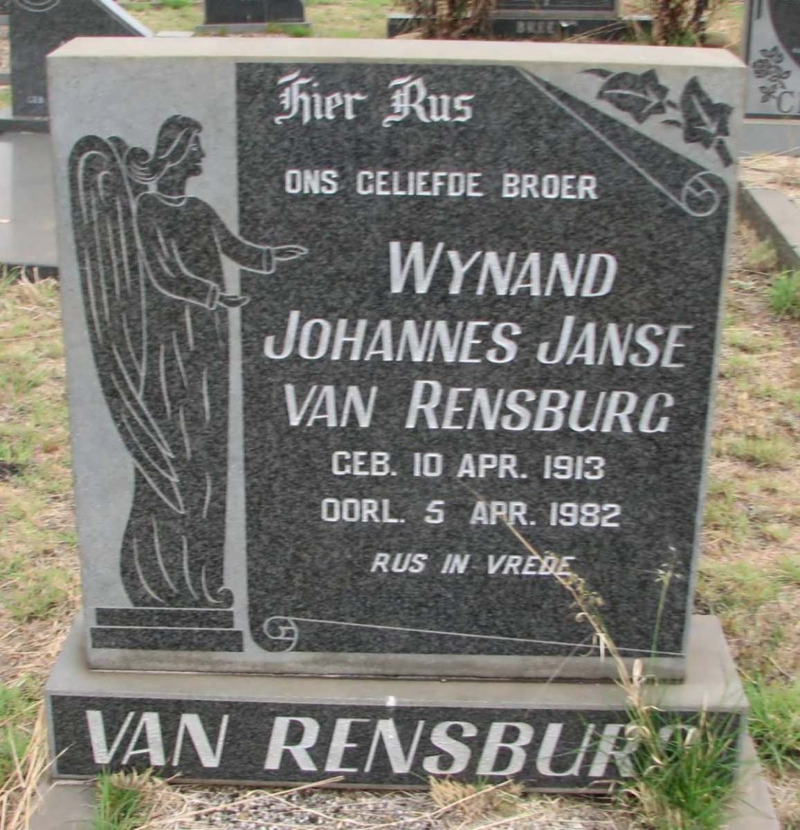 RENSBURG Wynand Johannes, Janse van 1913-1982