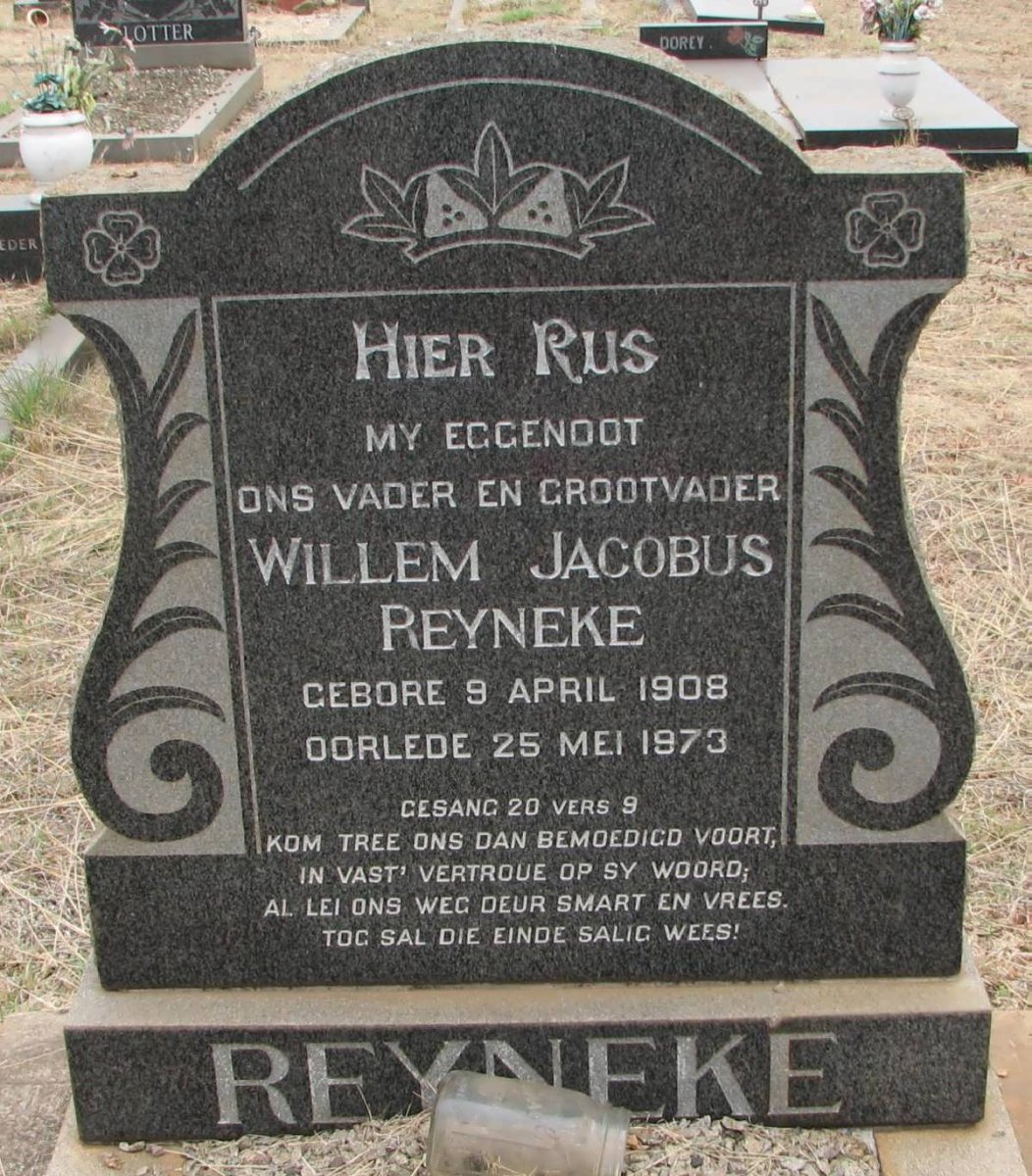 REYNEKE Willem Jacobus 1908-1973