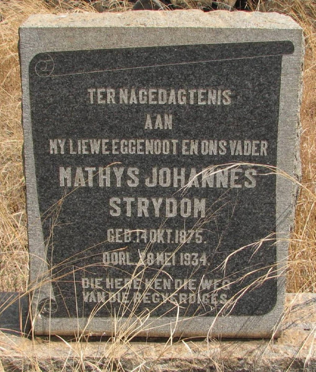 STRYDOM Mathys Johannes 1875-1934