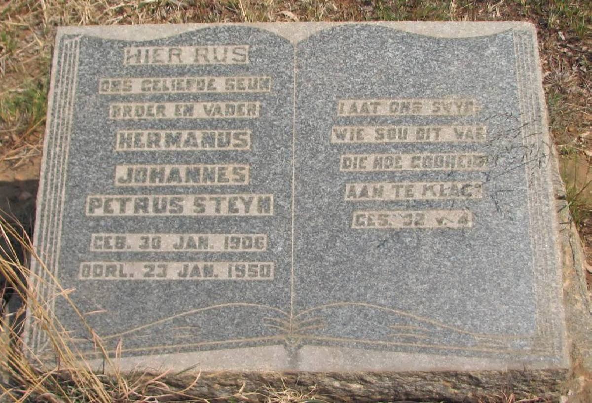 STEYN Hermanus Johannes Petrus 1906-1950