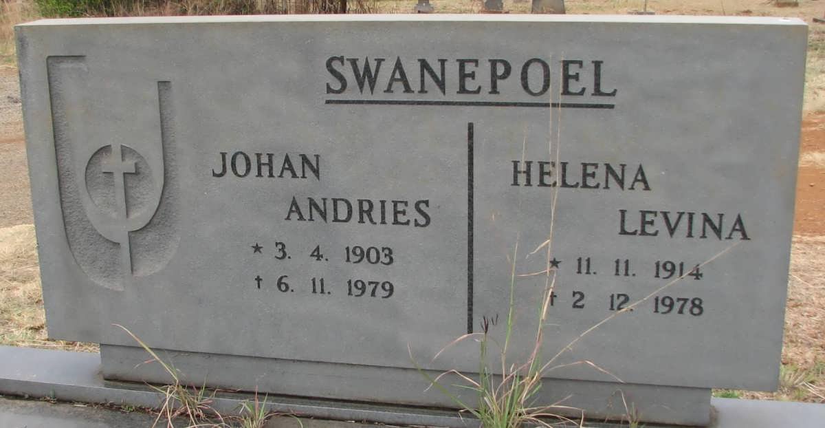 SWANEPOEL Johan Andries 1903-1979 &amp; Helena Levina 1914-1978
