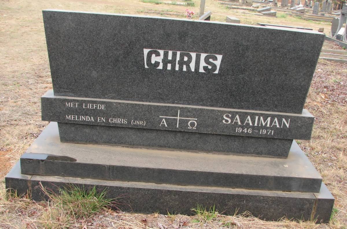 SAAIMAN Chris 1946-1971